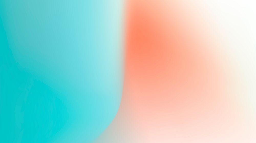 Abstract blue and orange mesh gradient wallpaper