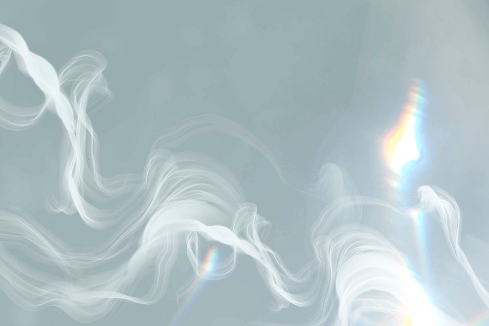 Aesthetic background vector with white smoke