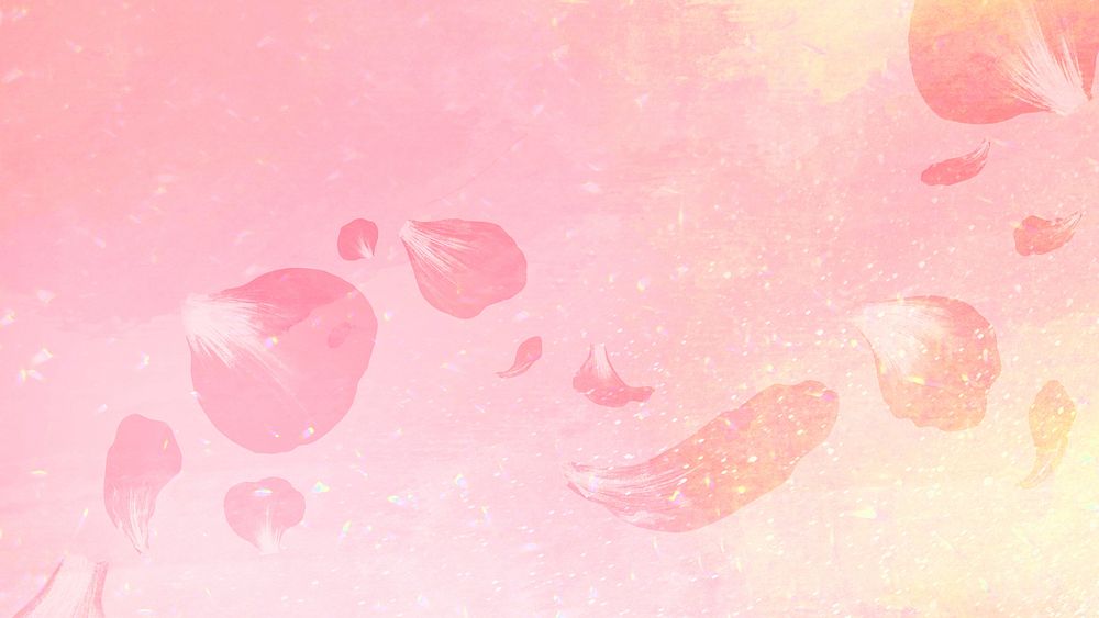 Aesthetic pink rose petal background
