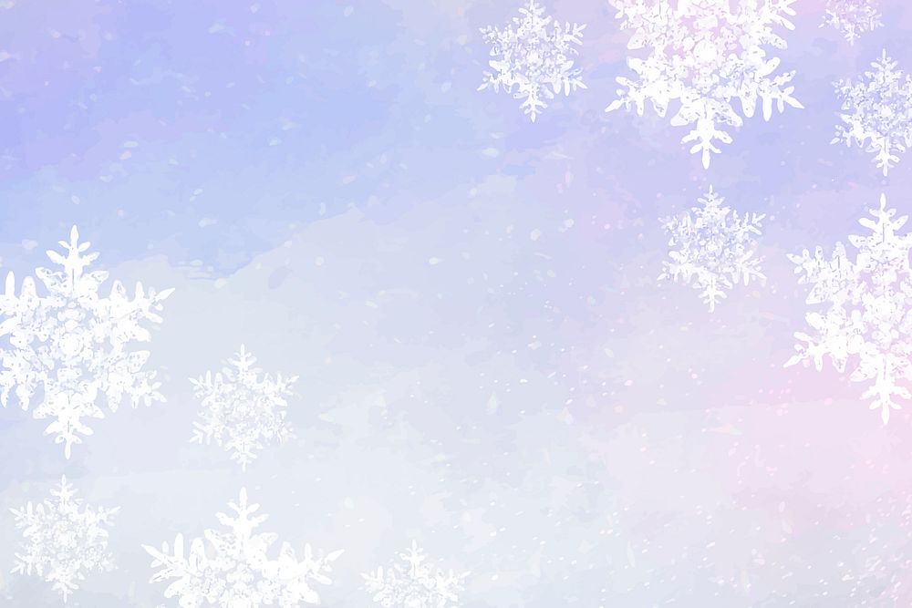 Snowflakes vector on winter background