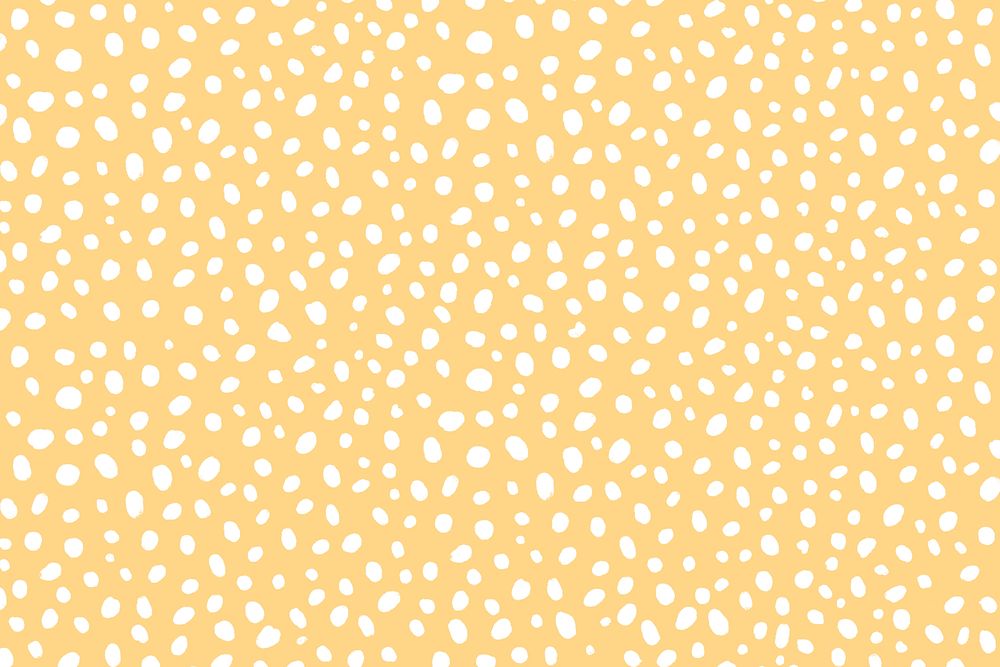 Yellow background psd with white dot patterns