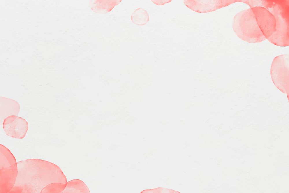 Watercolor background vector in red abstract style