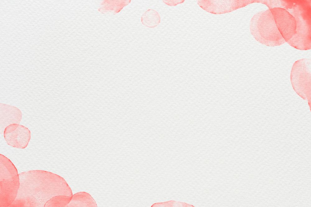 Watercolor background in red abstract style