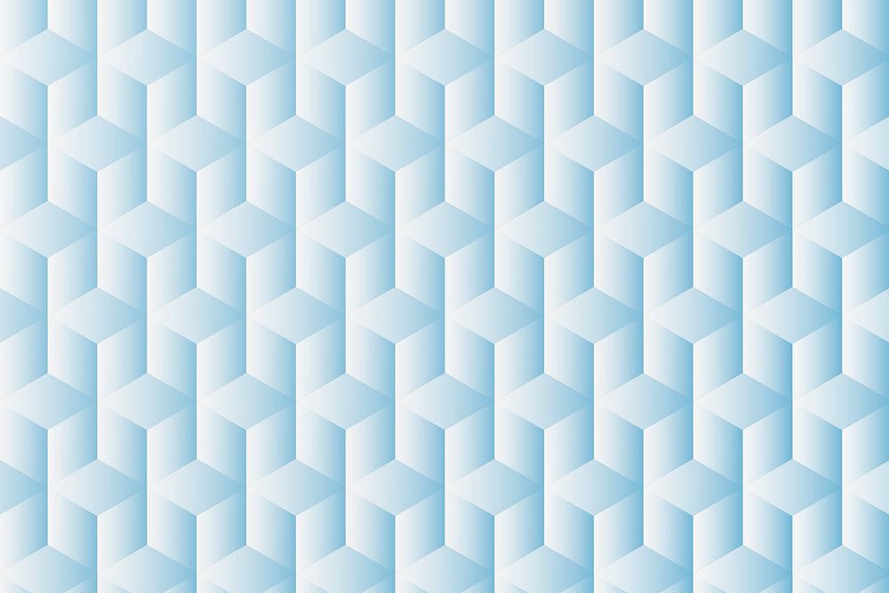 Geometric background psd in blue cube patterns