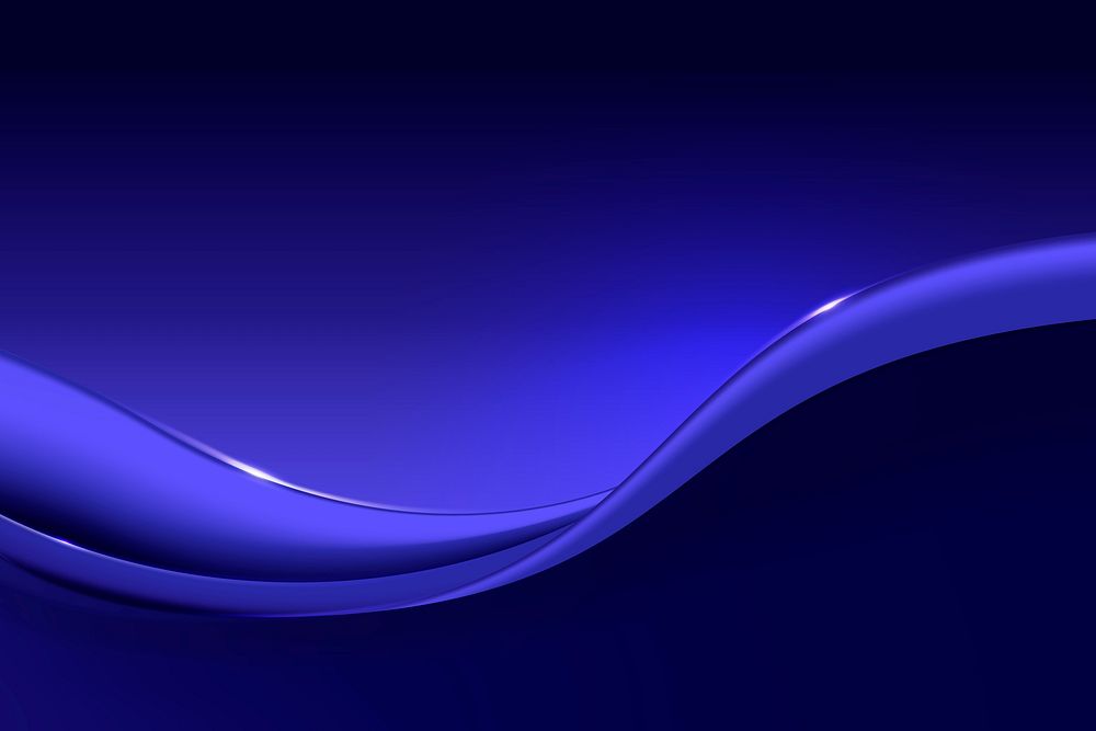 Blue desktop background, abstract wave design 