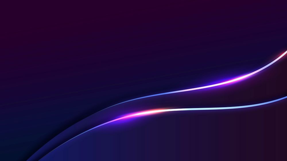 Neon desktop wallpaper, abstract background vector