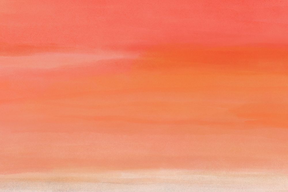 Orange watercolor background, desktop wallpaper abstract design