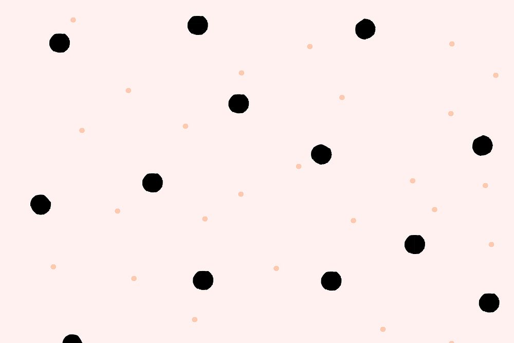 Polka dot background desktop wallpaper, cute vector