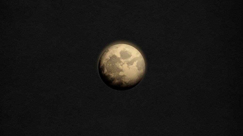 Beautiful space HD wallpaper, moon surface, dark background