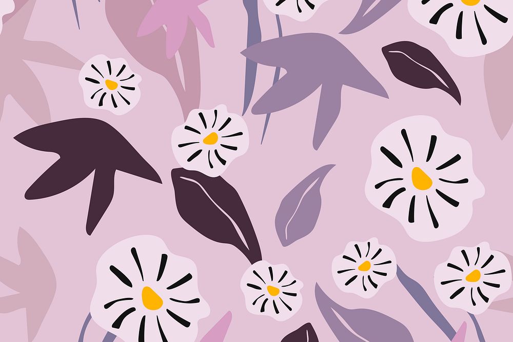 Flower background, aesthetic daisy design 