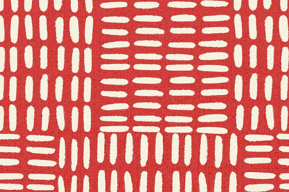 Red pattern background vector, vintage design 