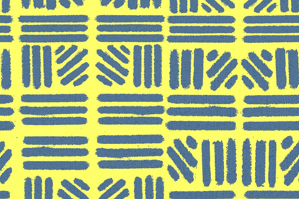 Striped pattern, textile vintage background vector in yellow
