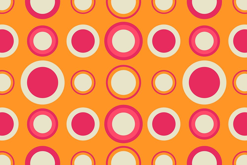 Retro colorful pattern background, abstract 70s design psd