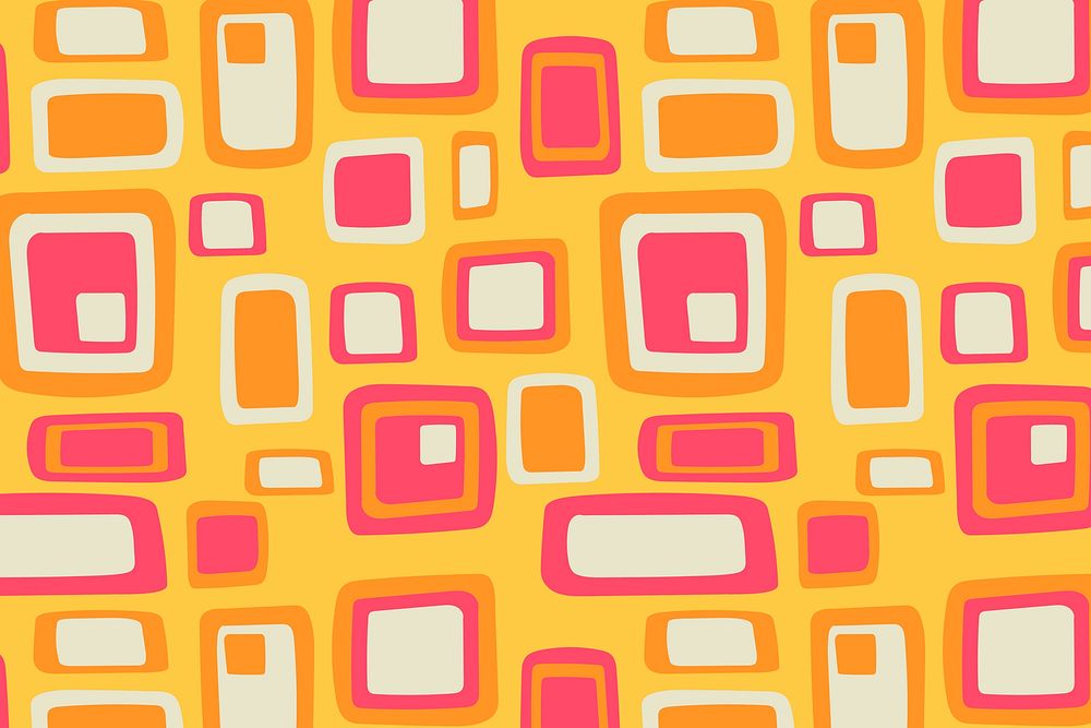 Retro colorful background, abstract 70s design vector