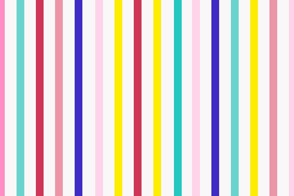 Cute striped background, colorful pattern vector