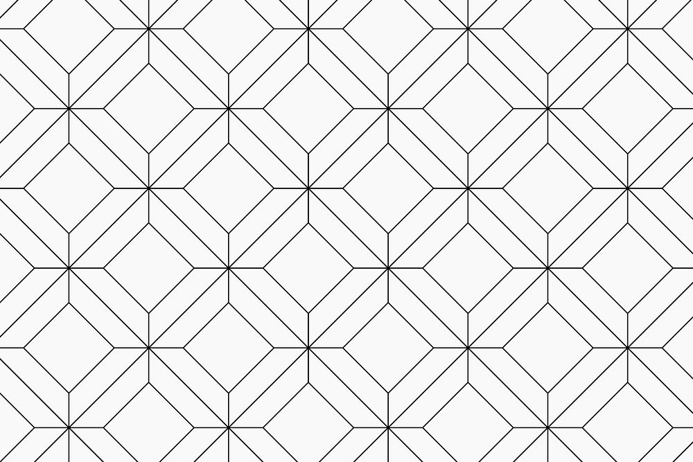 Abstract pattern background, simple geometric, black and white design vector