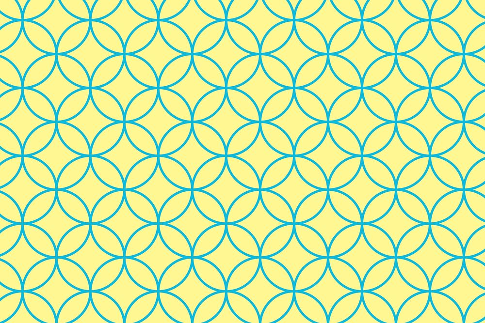 Yellow pattern background, abstract geometric design vector