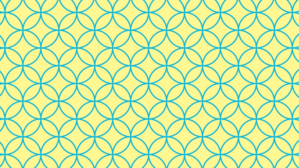 Yellow pattern HD wallpaper, geometric pattern in abstract design vector