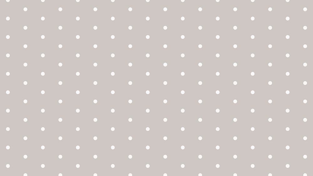 Aesthetic HD wallpaper, polka dot pattern, cute brown design vector