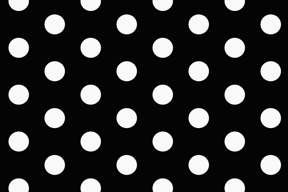 Simple pattern background, polka dot in black and white vector