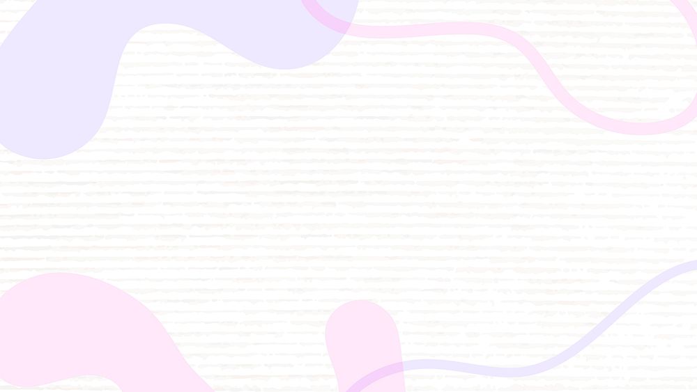 Abstract memphis computer wallpaper psd, white background, pastel color design