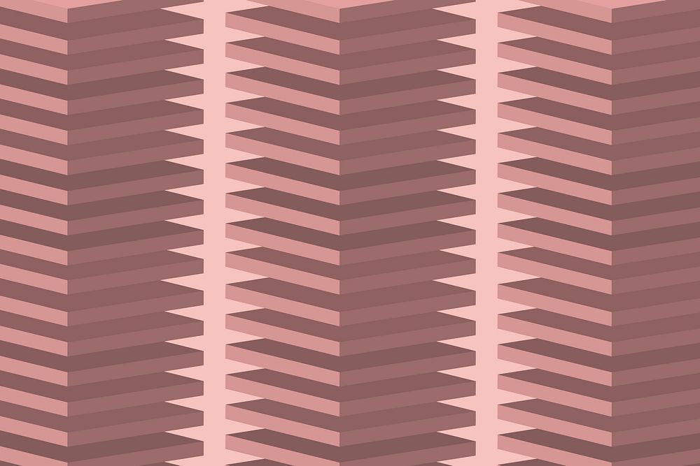 Pastel pink background, geometric pattern in 3D