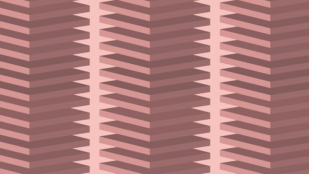 3D pink HD wallpaper, geometric pattern in pastel vector