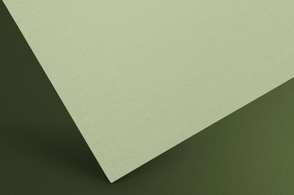 Blank green paper, business stationery with design space