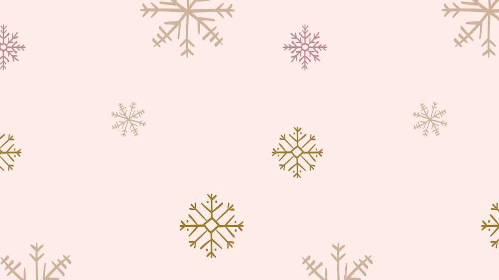 Winter snowflake desktop wallpaper, Christmas | Free Photo - rawpixel