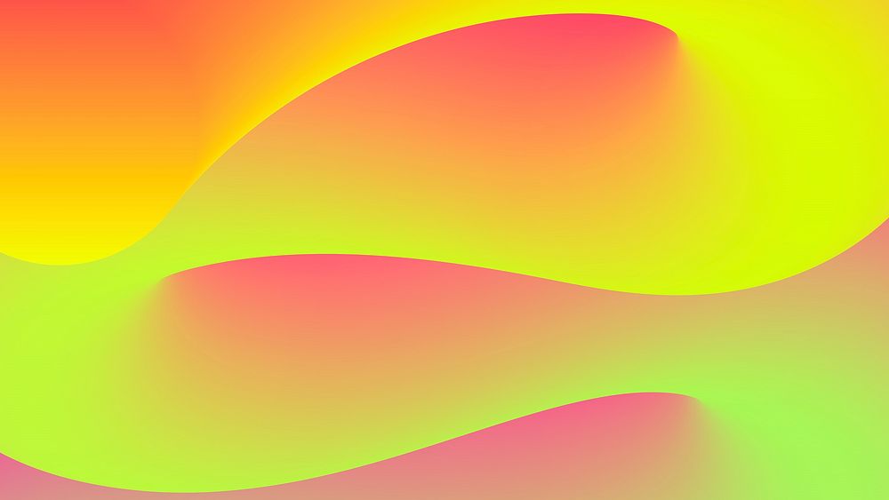 Colorful abstract desktop wallpaper, 3D fluid shapes vector