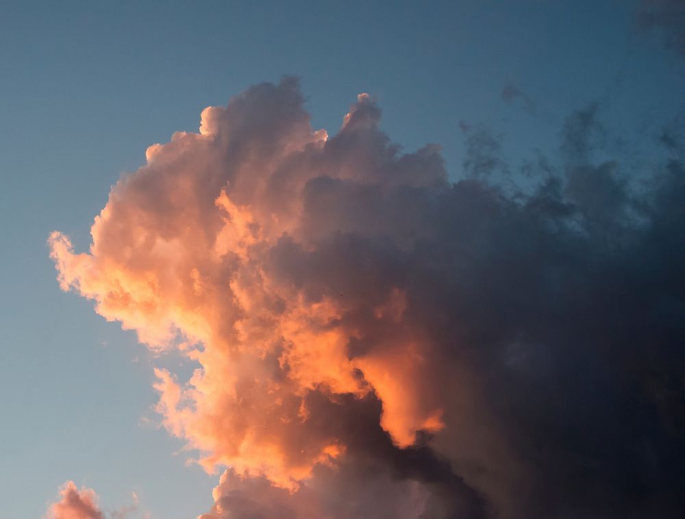 Stormy sunset clouds over Rome, Italy. Original public domain image from Wikimedia Commons