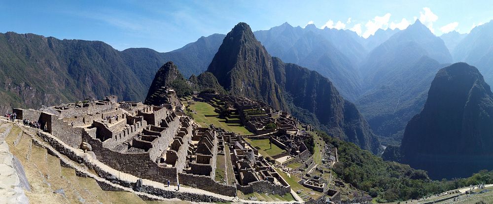 Machu Picchu. Original public domain image from Wikimedia Commons