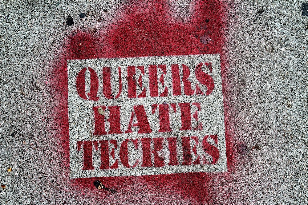 Queers hate teachies. Original image from Wikimedia Commons