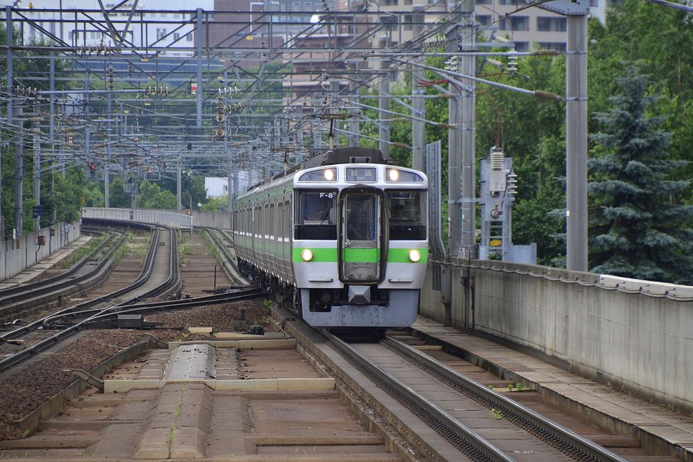 JR Hokkaido 721 EMU. Original public domain image from Wikimedia Commons