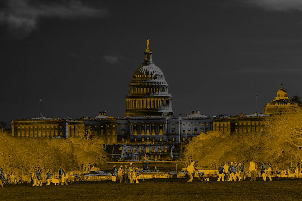 Capitol Hill. Original public domain image from Wikimedia Commons