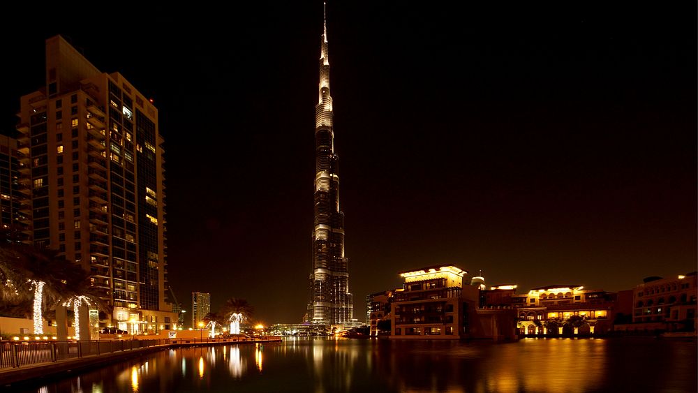 Cityscape of Dubai. Original public domain image from Wikimedia Commons