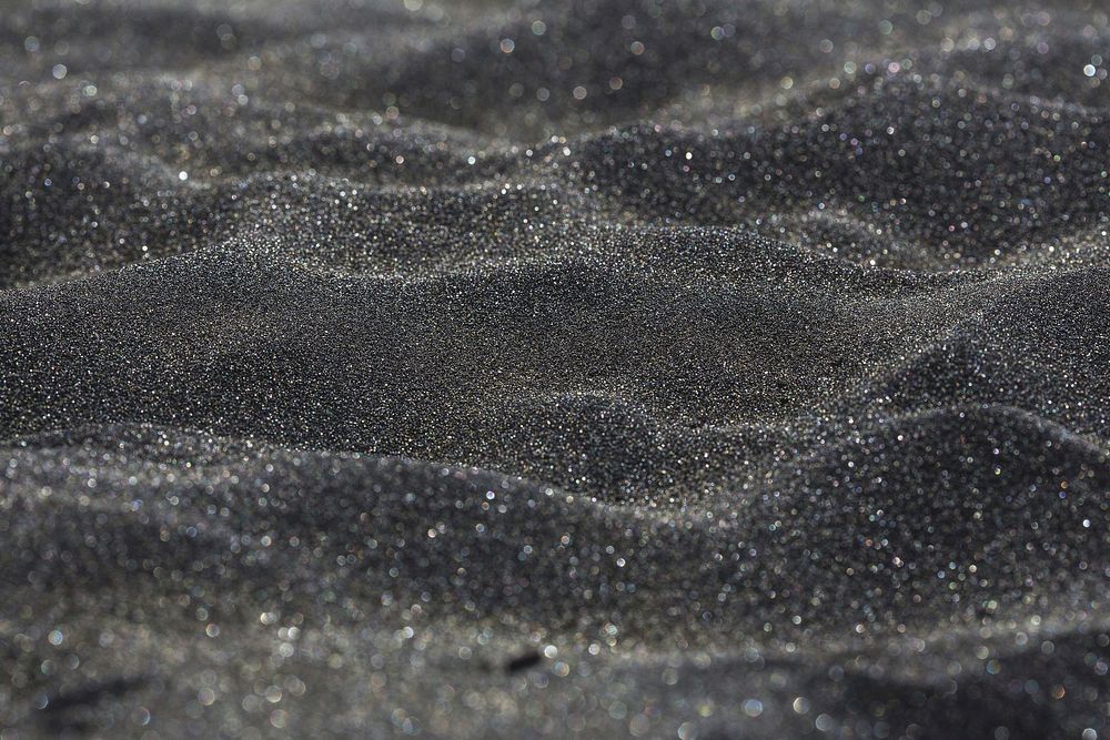 Free black sand photo, public domain nature CC0 image.