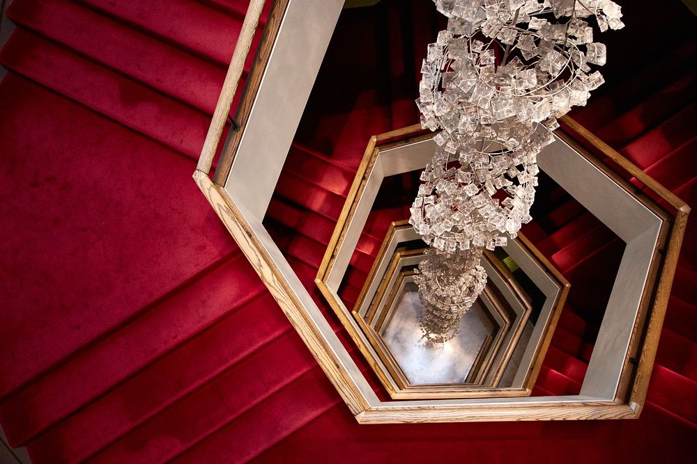 Free luxurious staircase image, public domain interior design CC0 photo.