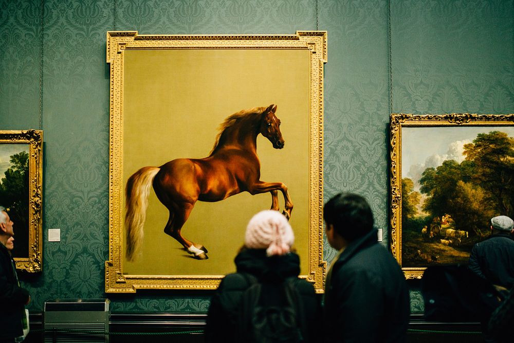 Whistlejacket artwork by George Stubbs at The National Gallery, London, UK - unknown date