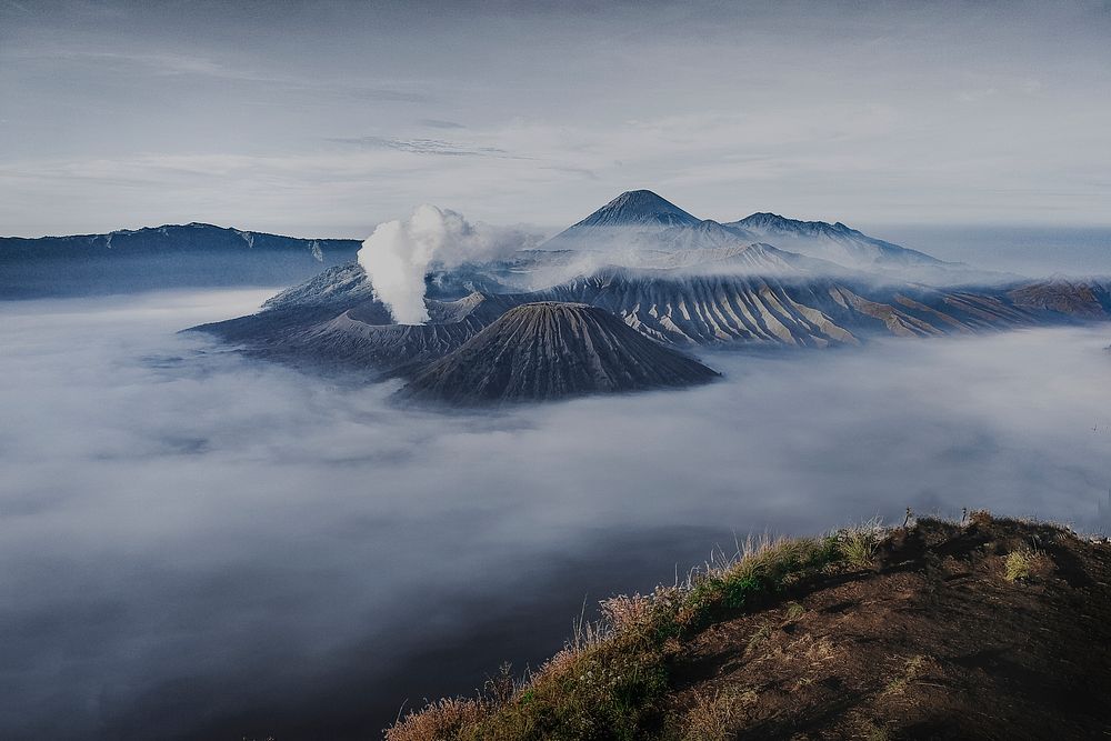 Mount Bromo and volcanoes in Indonesia