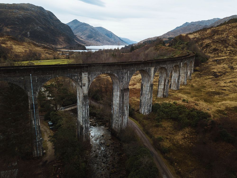 Glenfinnan Viaduct railway in Inverness-shire, Scotland