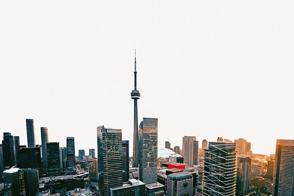 Skyline collage element, Toronto psd