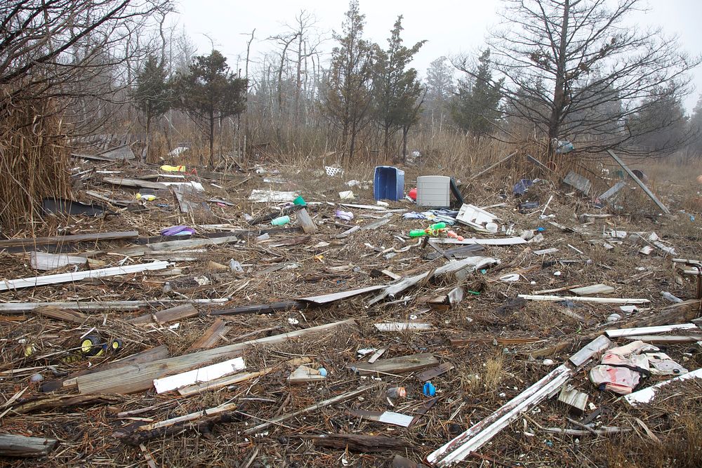 Forsythe NWR debris cleanup. Original public domain image from Flickr