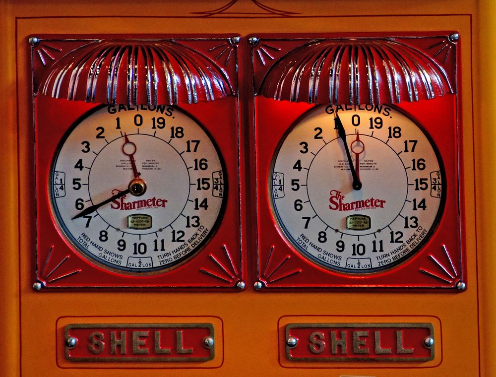 Shell Gas pumps.