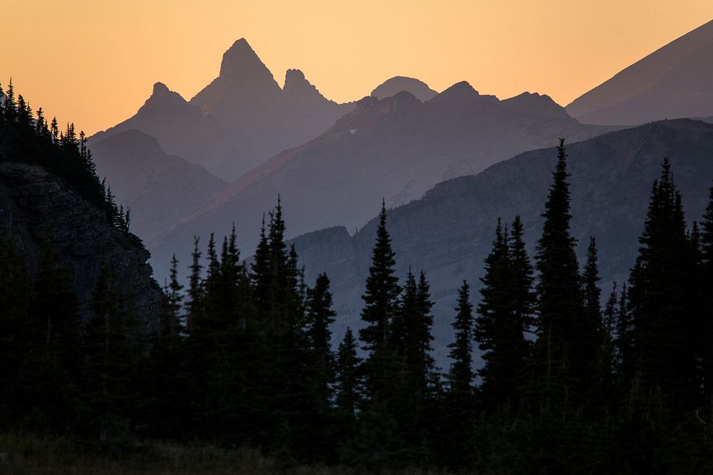 Stony Indian Peaks Sunset. Original public domain image from Flickr