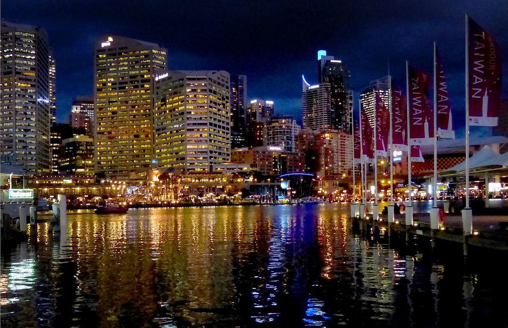 Darling Harbour Evening.Sydney.