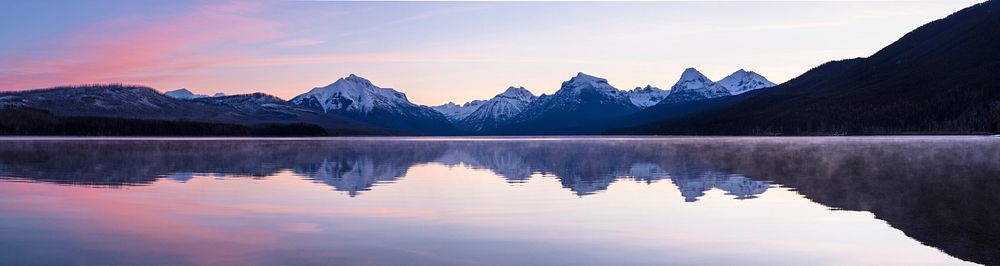 Lake McDonald Sunrise. Original public domain image from Flickr