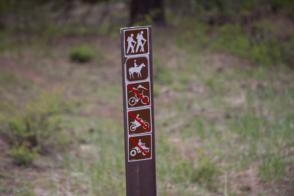 Trail sign. Original public domain image from Flickr