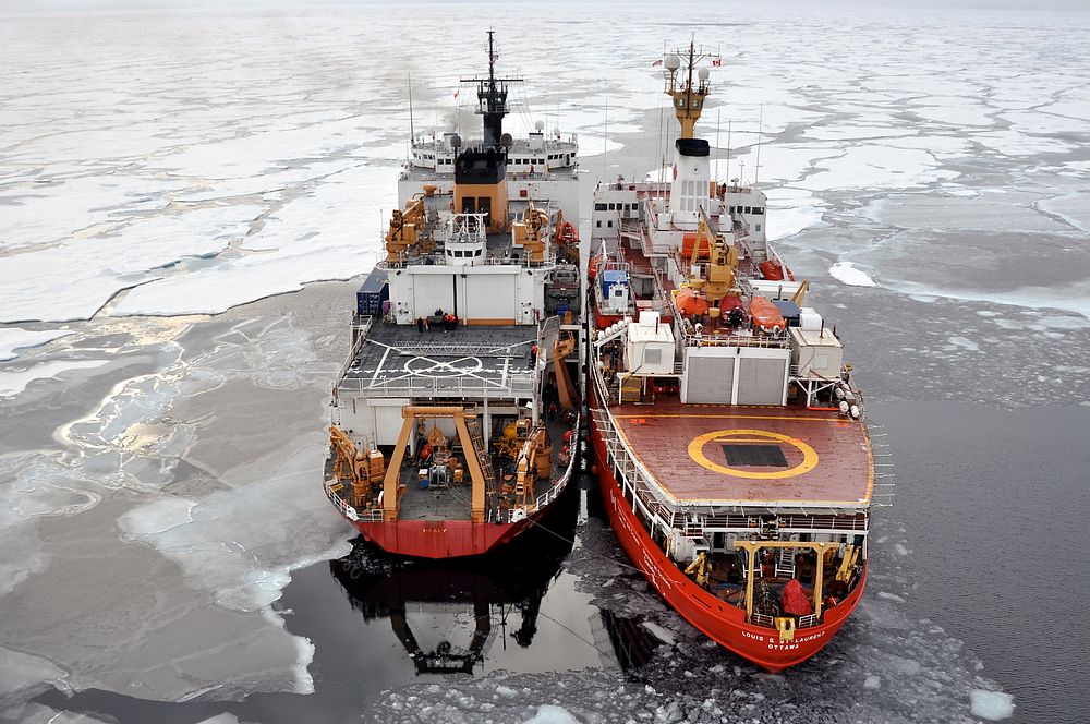 The Canadian Coast Guard Ship in the Arctic Ocean. Original public domain image from Flickr
