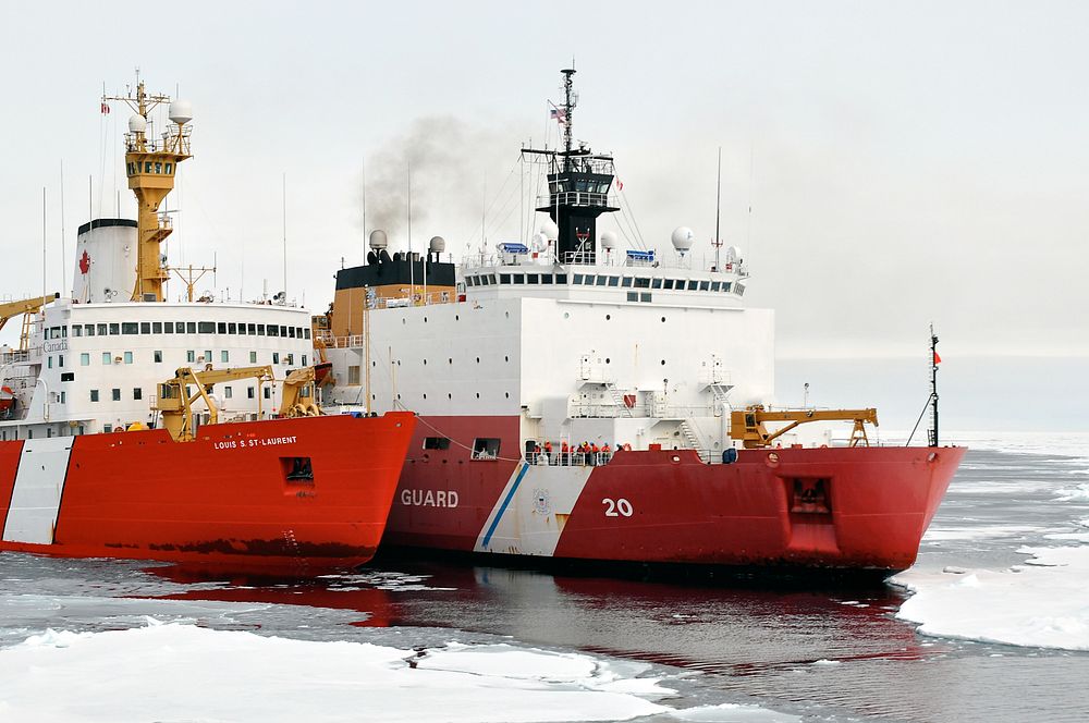 The Canadian Coast Guard Ship in the Arctic Ocean. Original public domain image from Flickr